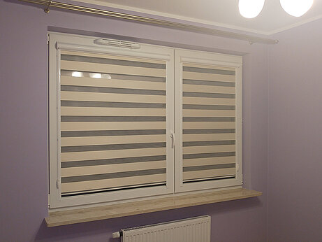 szare rolety okienne dzień noc w kasecie warszawa wesoła