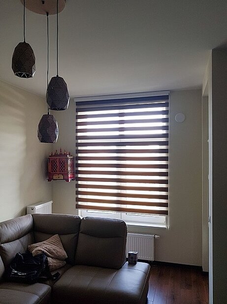 brązowe rolety dzień noc warszawa ochota