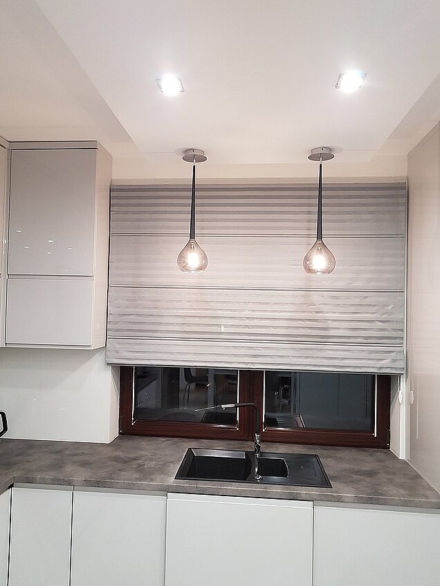 roleta rzymska szara do kuchni wołomin