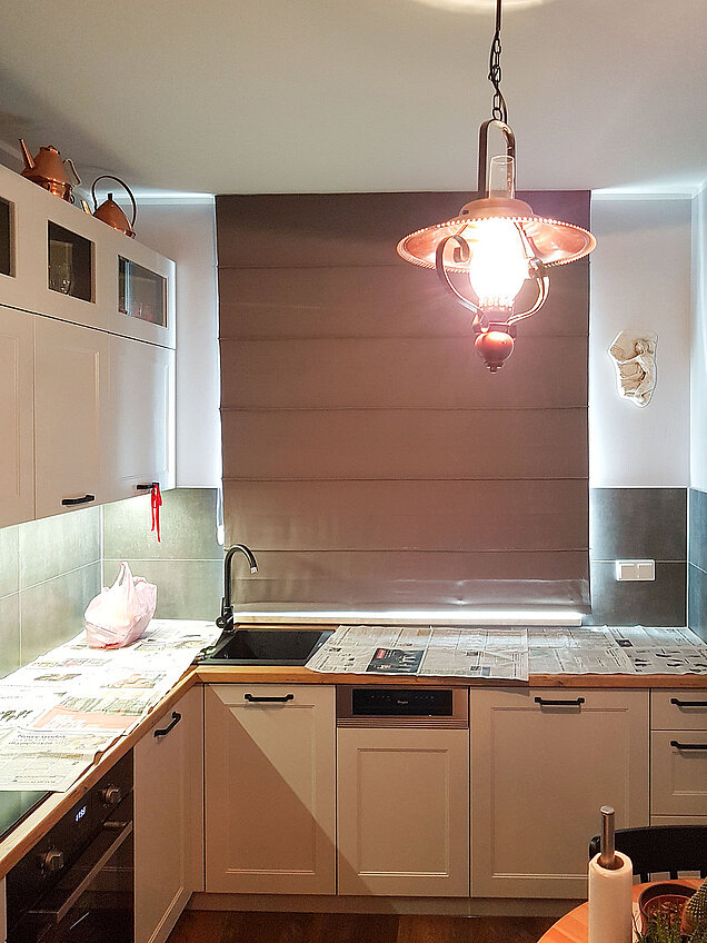 roleta rzymska do kuchni szara marki