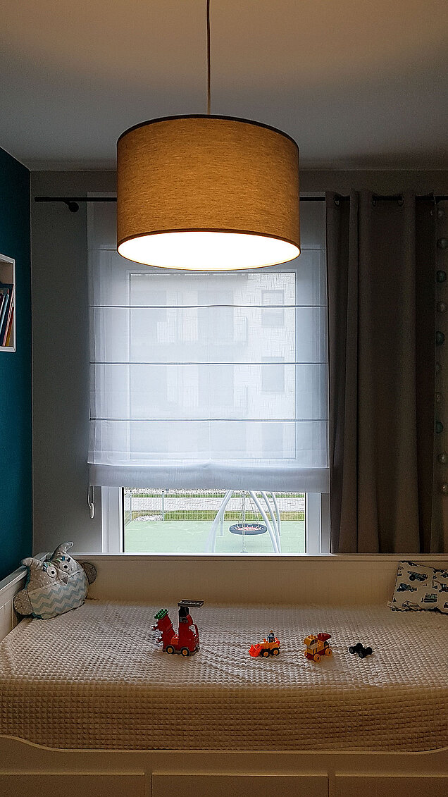 roleta rzymska do pokoju chłopca